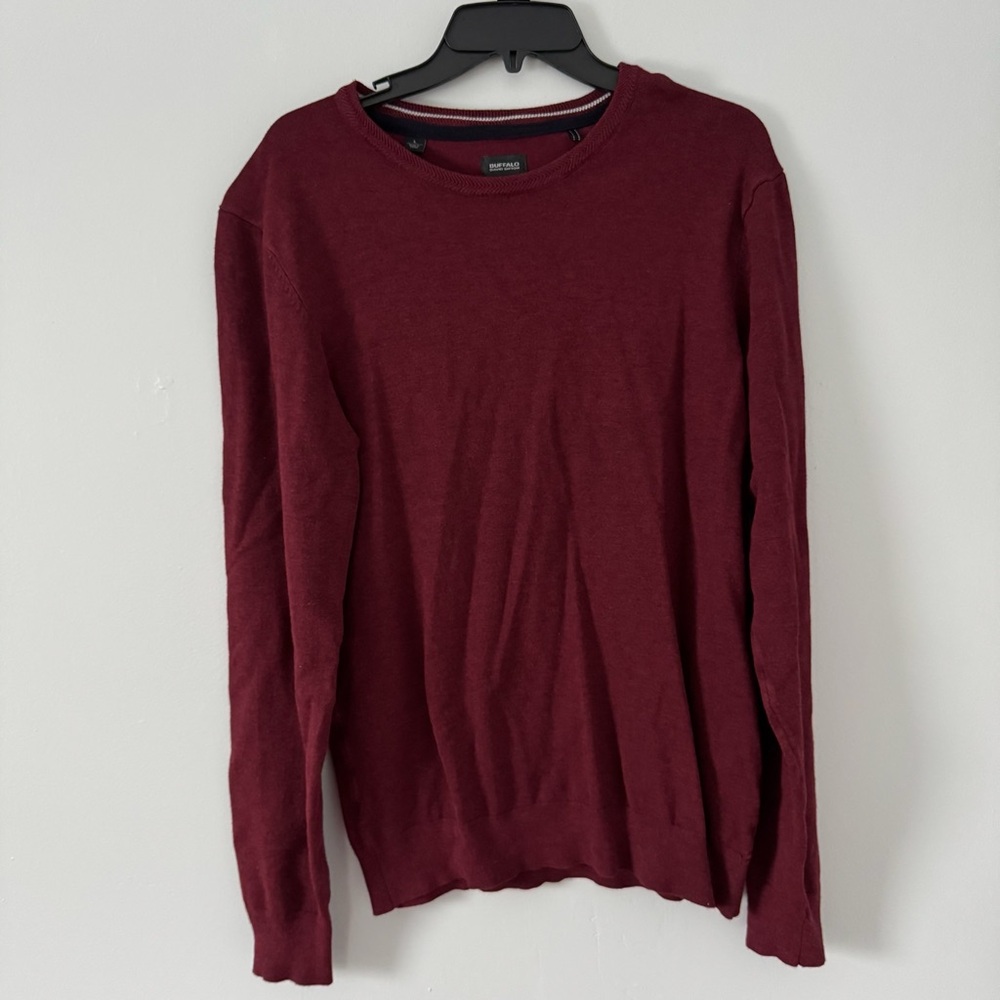 Buffalo David Bitton Red Maroon Sweater Size:L